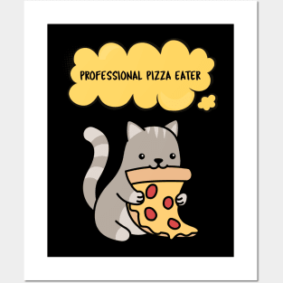 professional pizza eater Posters and Art